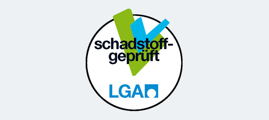 Logo LGA: schadstoffgeprüft